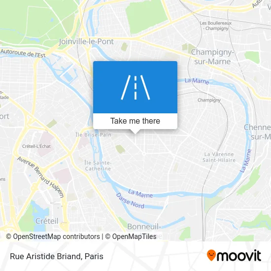 Rue Aristide Briand map