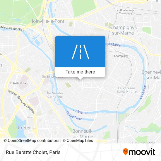 Rue Baratte Cholet map