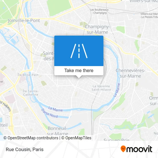 Rue Cousin map