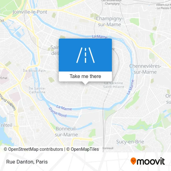 Rue Danton map
