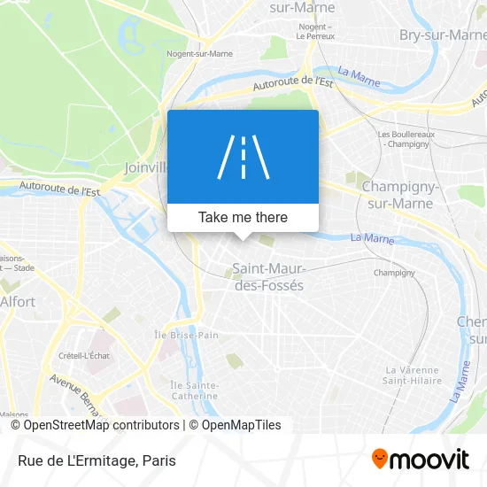 Rue de L'Ermitage map