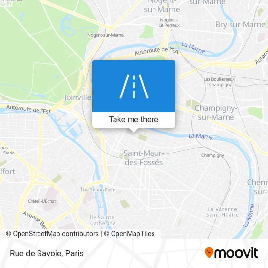 Rue de Savoie map
