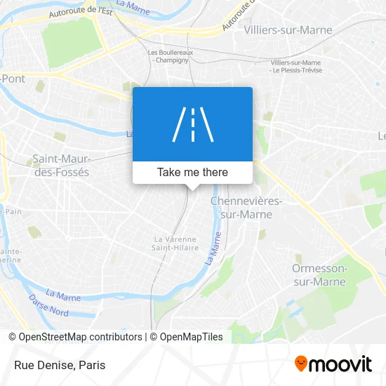 Rue Denise map