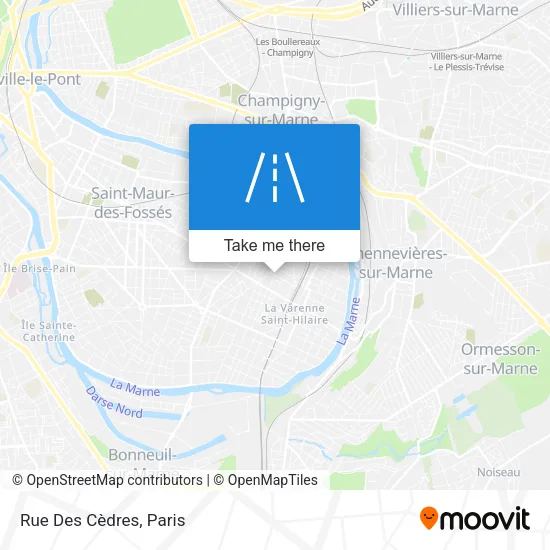 Rue Des Cèdres map