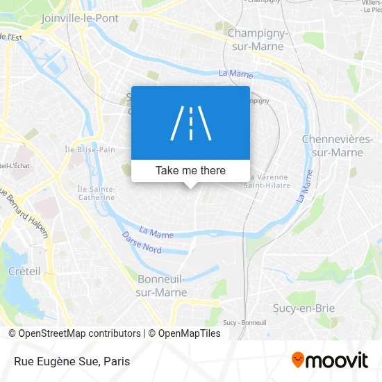 Rue Eugène Sue map