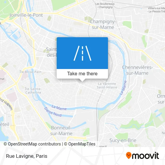 Rue Lavigne map