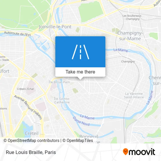 Rue Louis Braille map