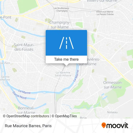 Rue Maurice Barres map