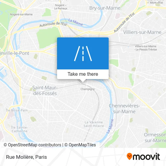 Rue Molière map