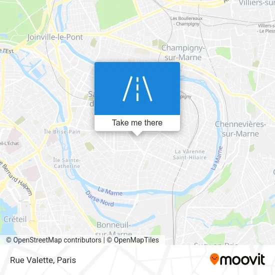 Rue Valette map