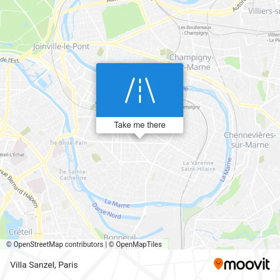 Villa Sanzel map