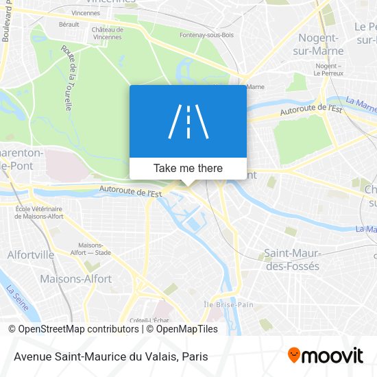 Avenue Saint-Maurice du Valais map