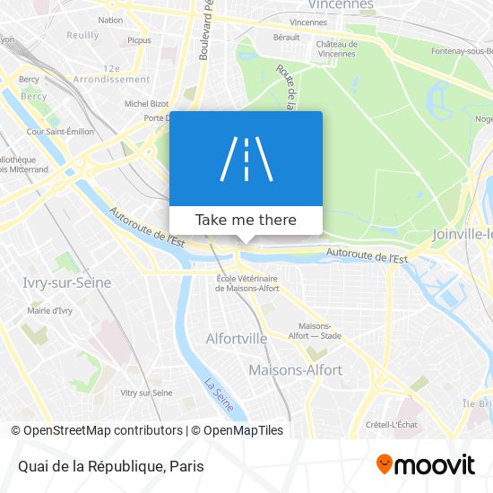 Quai de la République map