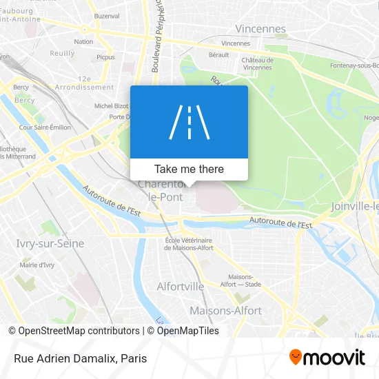 Rue Adrien Damalix map