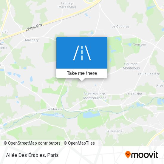 Allée Des Érables map