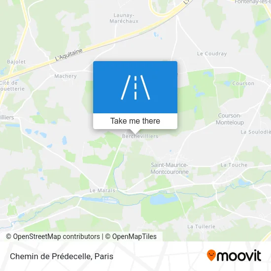 Chemin de Prédecelle map