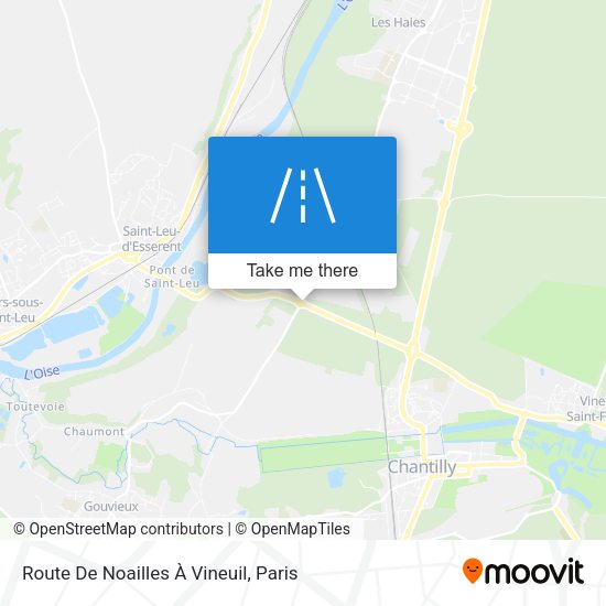 Route De Noailles À Vineuil map