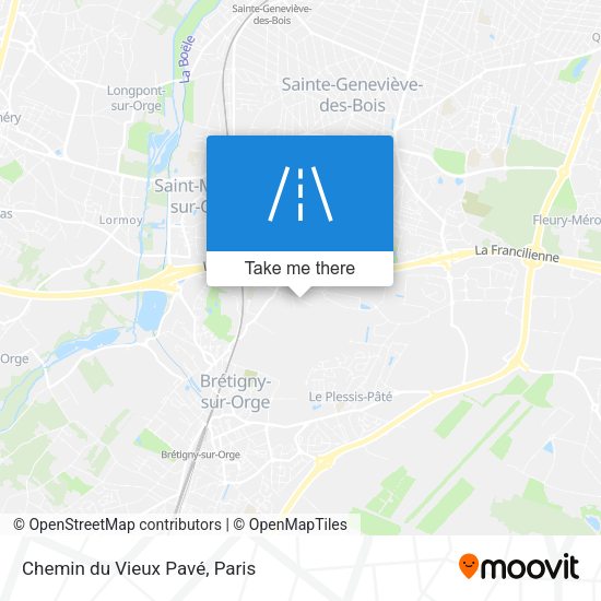 Chemin du Vieux Pavé map