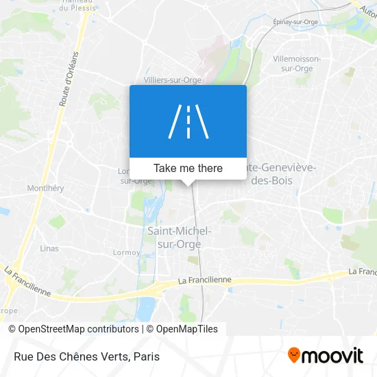 Rue Des Chênes Verts map