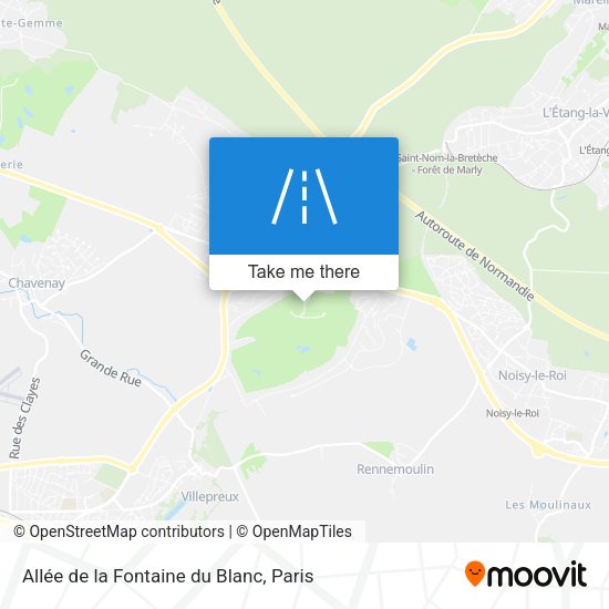 Allée de la Fontaine du Blanc map