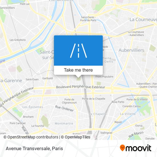 Avenue Transversale map