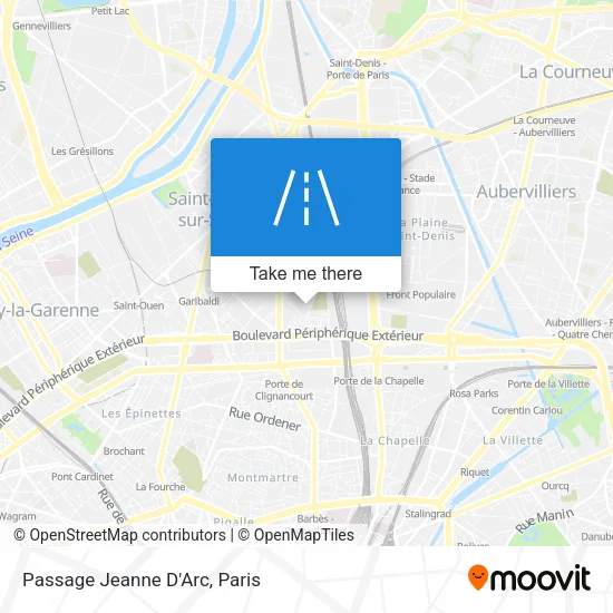 Passage Jeanne D'Arc map