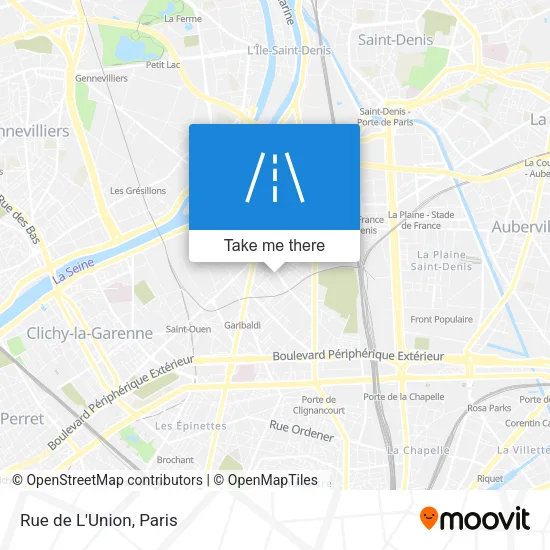 Rue de L'Union map
