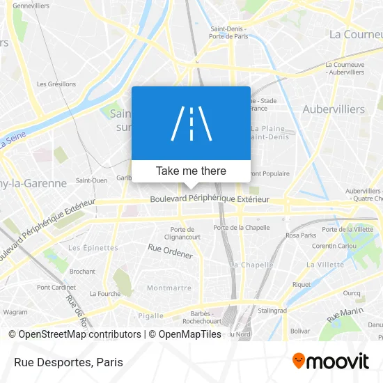 Rue Desportes map