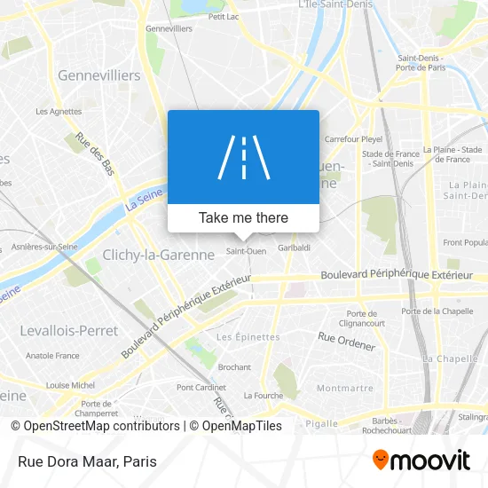 Rue Dora Maar map