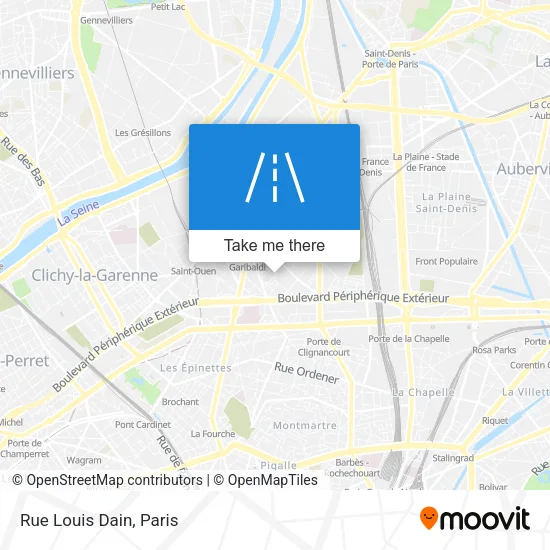 Rue Louis Dain map