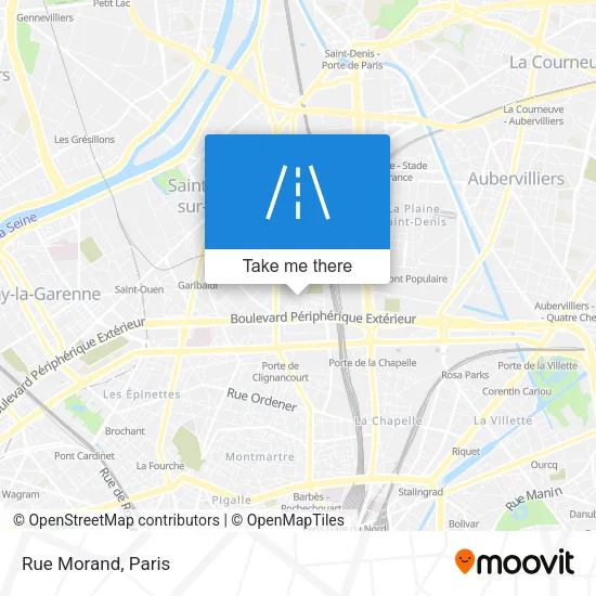 Rue Morand map
