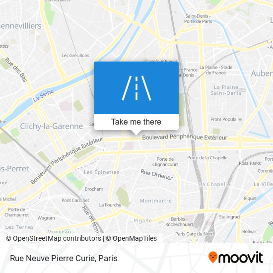 Rue Neuve Pierre Curie map