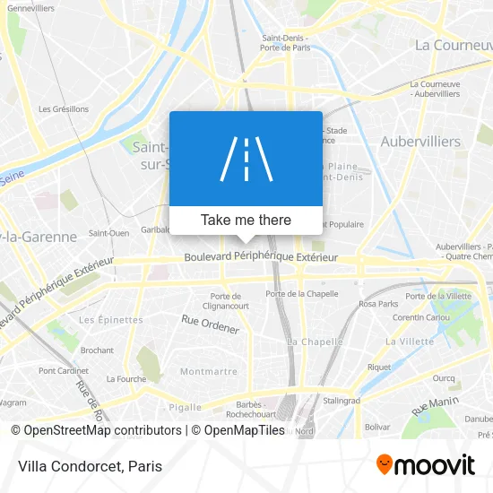 Villa Condorcet map