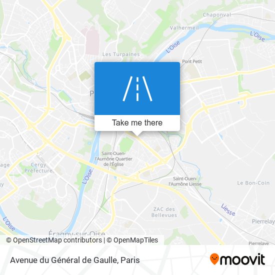 Avenue du Général de Gaulle map