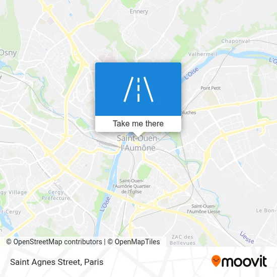 Rue Sainte-Agnès map