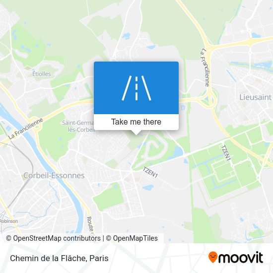 Chemin de la Flâche map