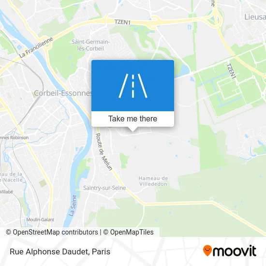 Rue Alphonse Daudet map