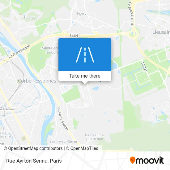 Rue Ayrton Senna map