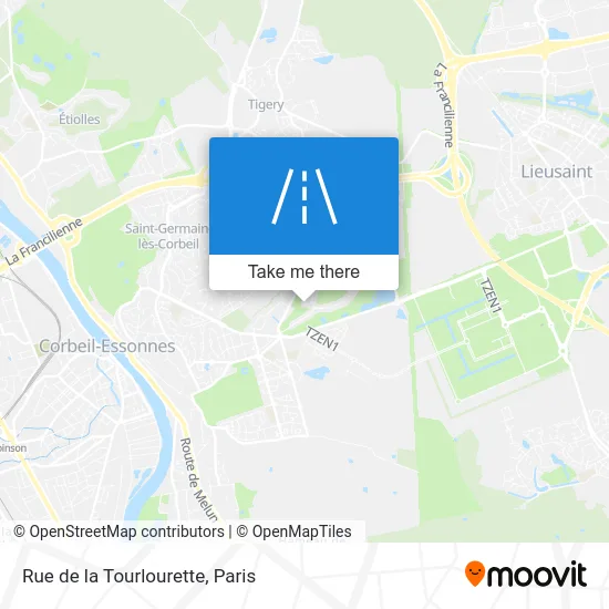 Rue de la Tourlourette map
