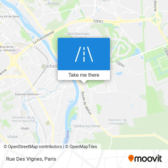 Rue Des Vignes map