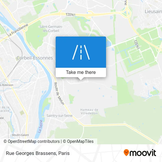 Rue Georges Brassens map