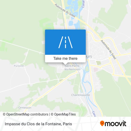 Impasse du Clos de la Fontaine map