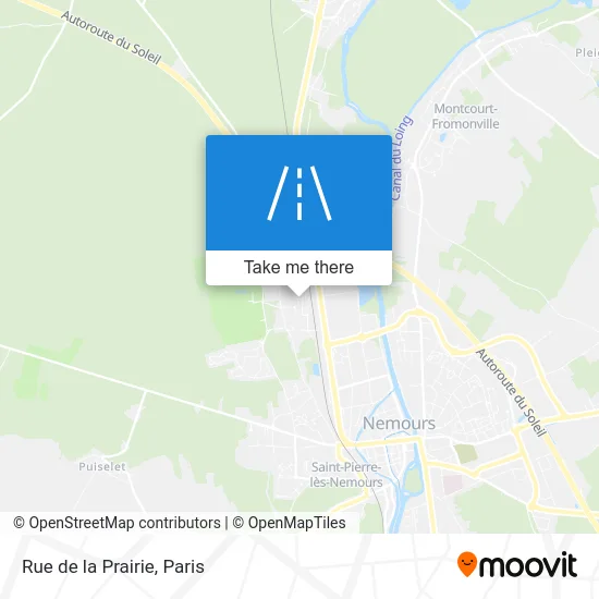 Mapa Rue de la Prairie