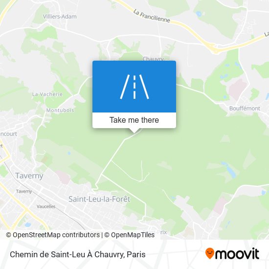 Chemin De Saint-Leu À Chauvry map