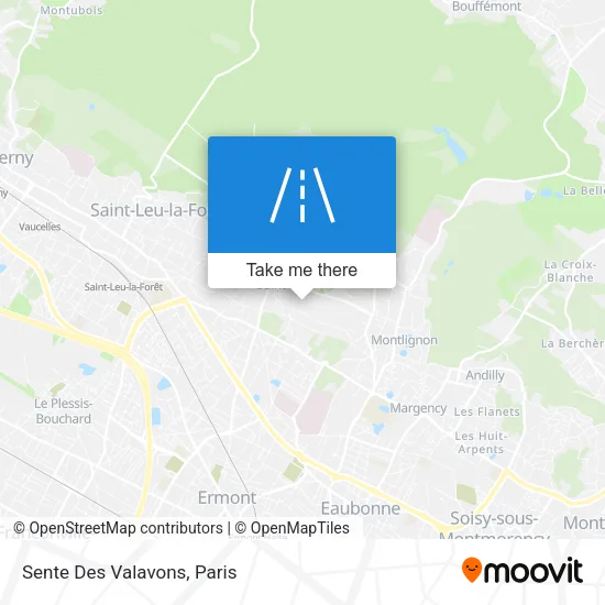 Sente Des Valavons map