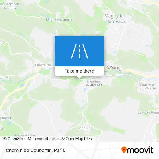 Chemin de Coubertin map