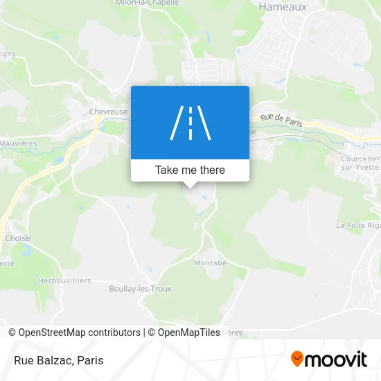 Rue Balzac map