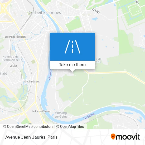 Avenue Jean Jaurès map