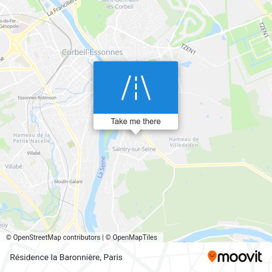 Résidence la Baronnière map