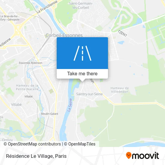 Résidence Le Village map